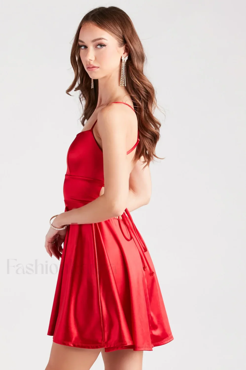 Sexy Slip Fitted Party Mini Dress - Image 8