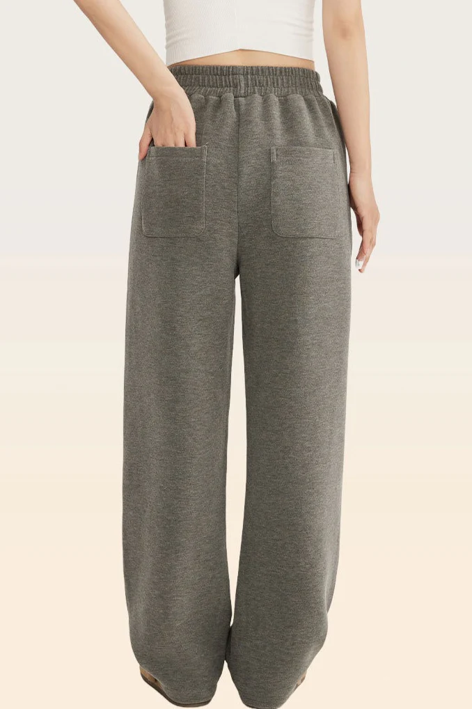 Fleece Lined Comfort Curved Knit Pants - Image 5