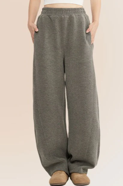 Fleece Lined Comfort Curved Knit Pants - Image 6