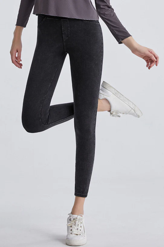 Fleece Lined High Waist Sculpting Leggings - Image 4