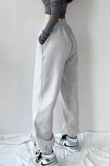 Fleece Lined Loose Knit Pants - Image 3