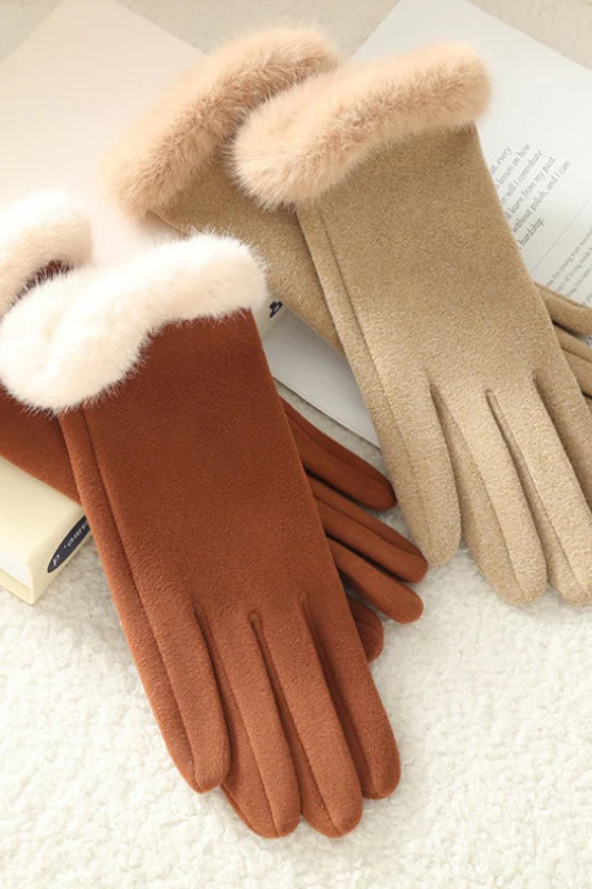 Fleece Lined Touchscreen Thermal Gloves - Image 4