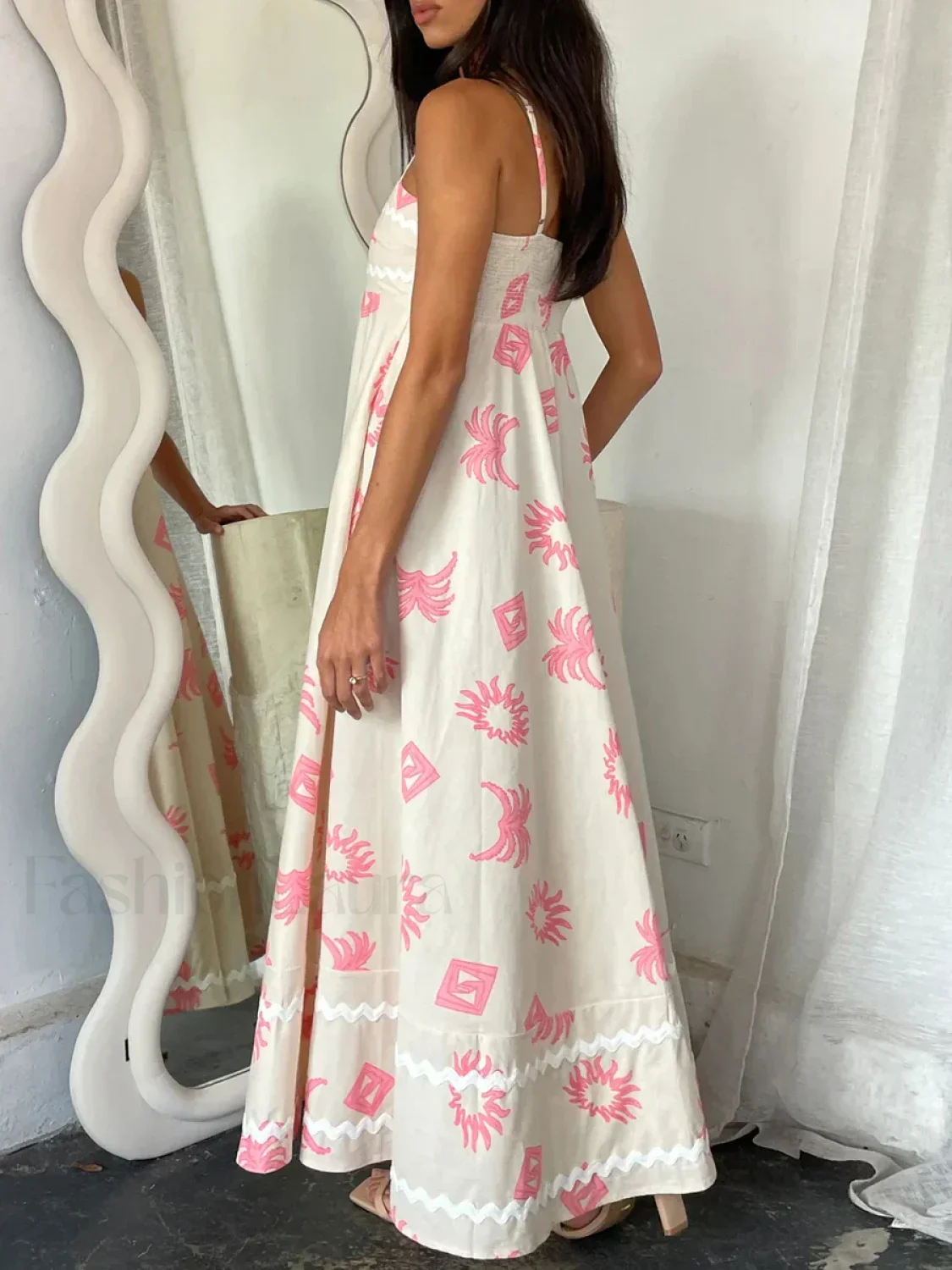 Floral Sun Print Maxi Dress - Image 9