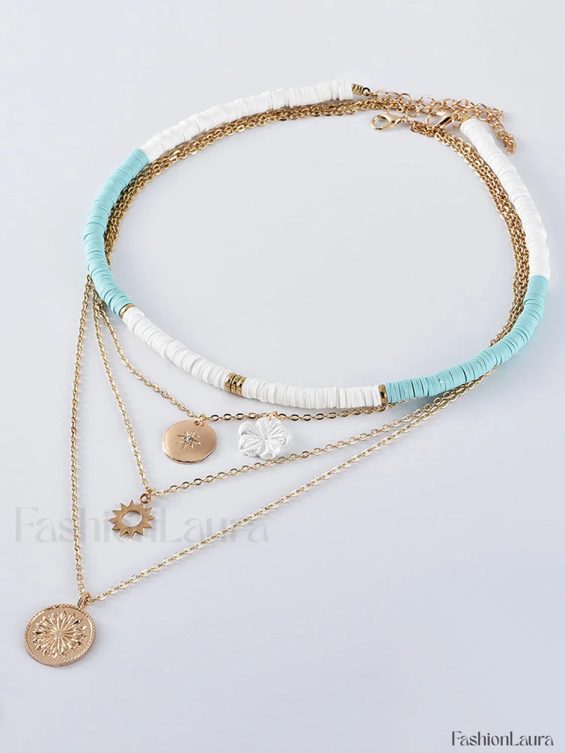 Flower Layer Necklace - Image 11