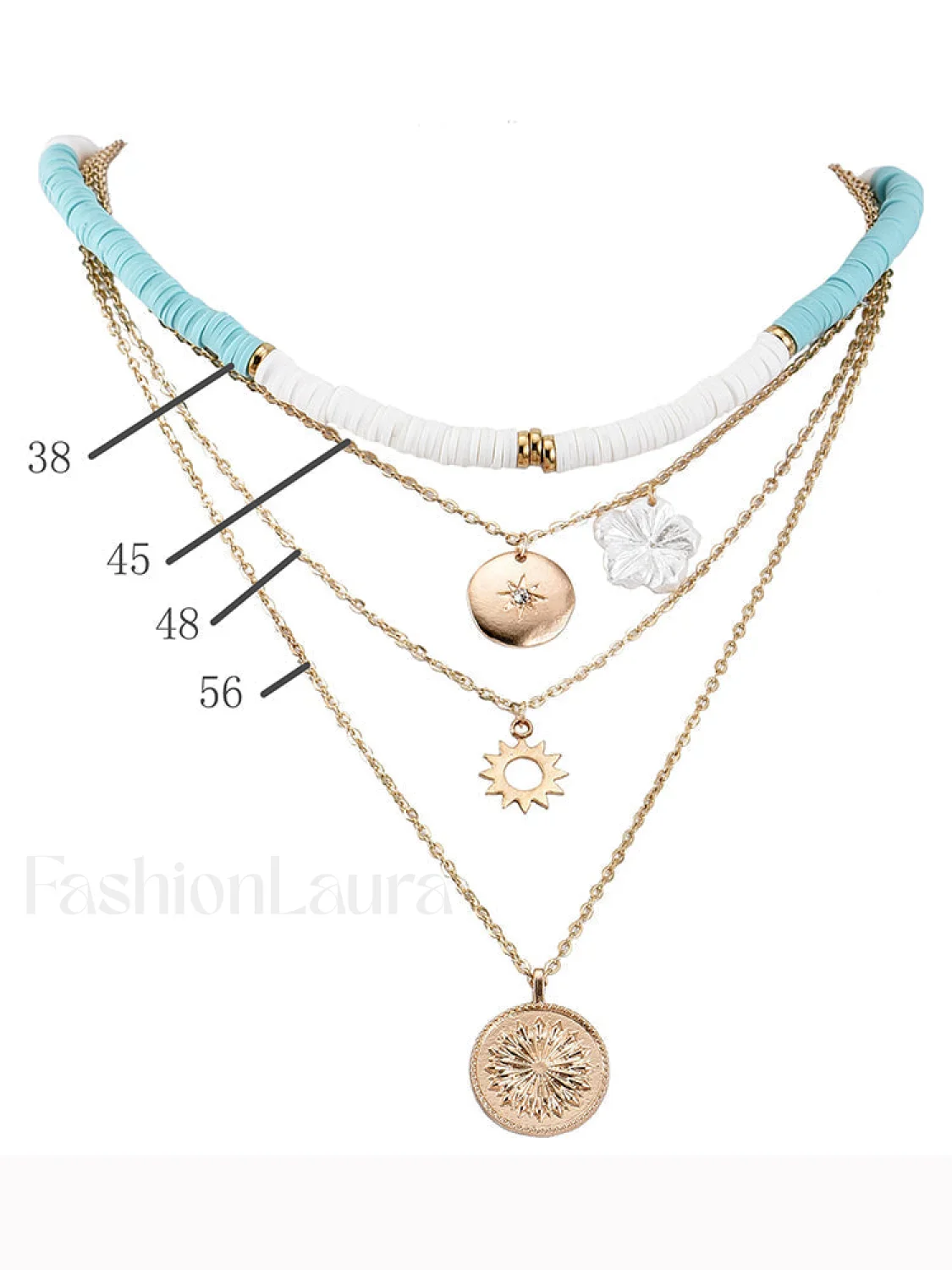 Flower Layer Necklace - Image 5