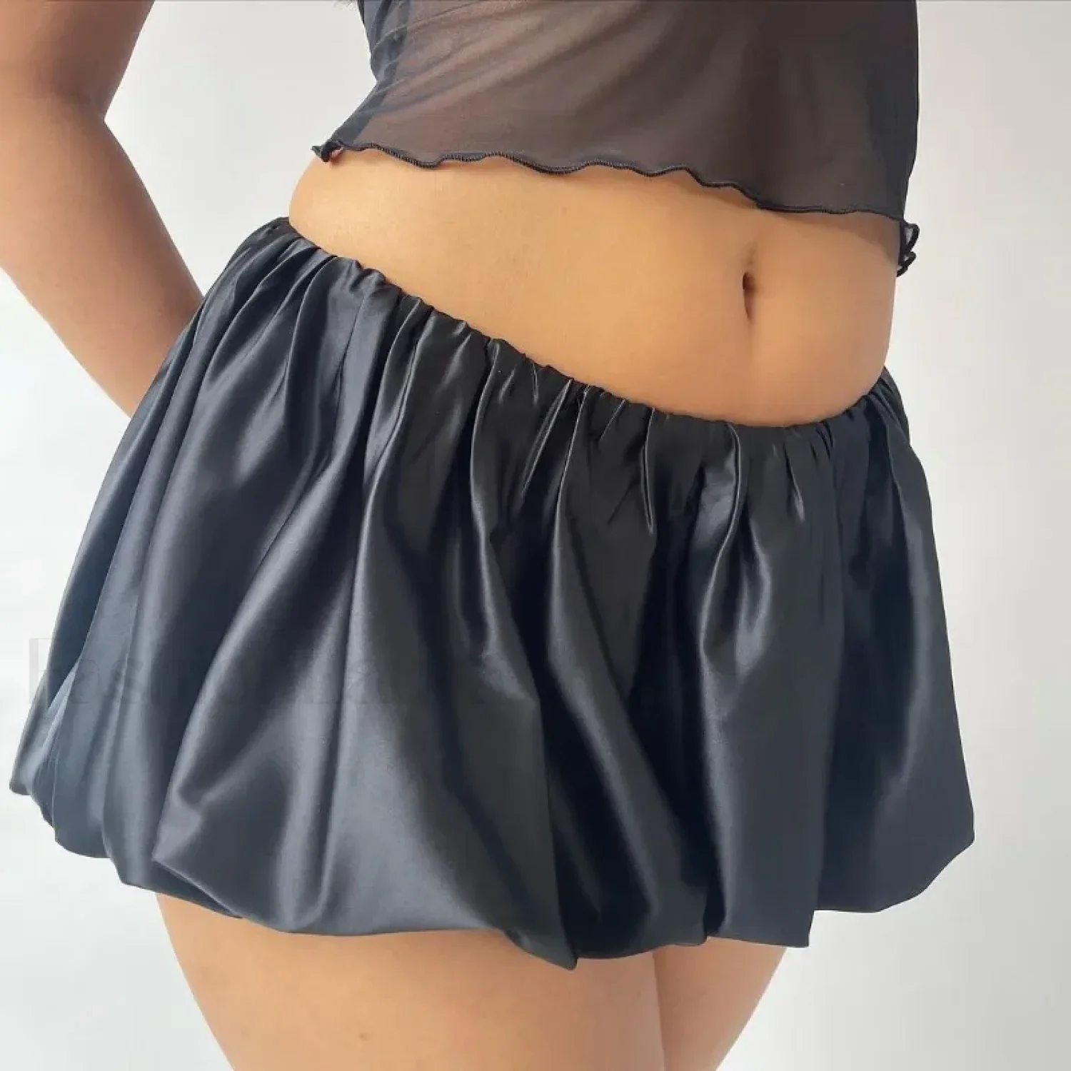 Folded Patchwork Balloon Skirt - Image 6