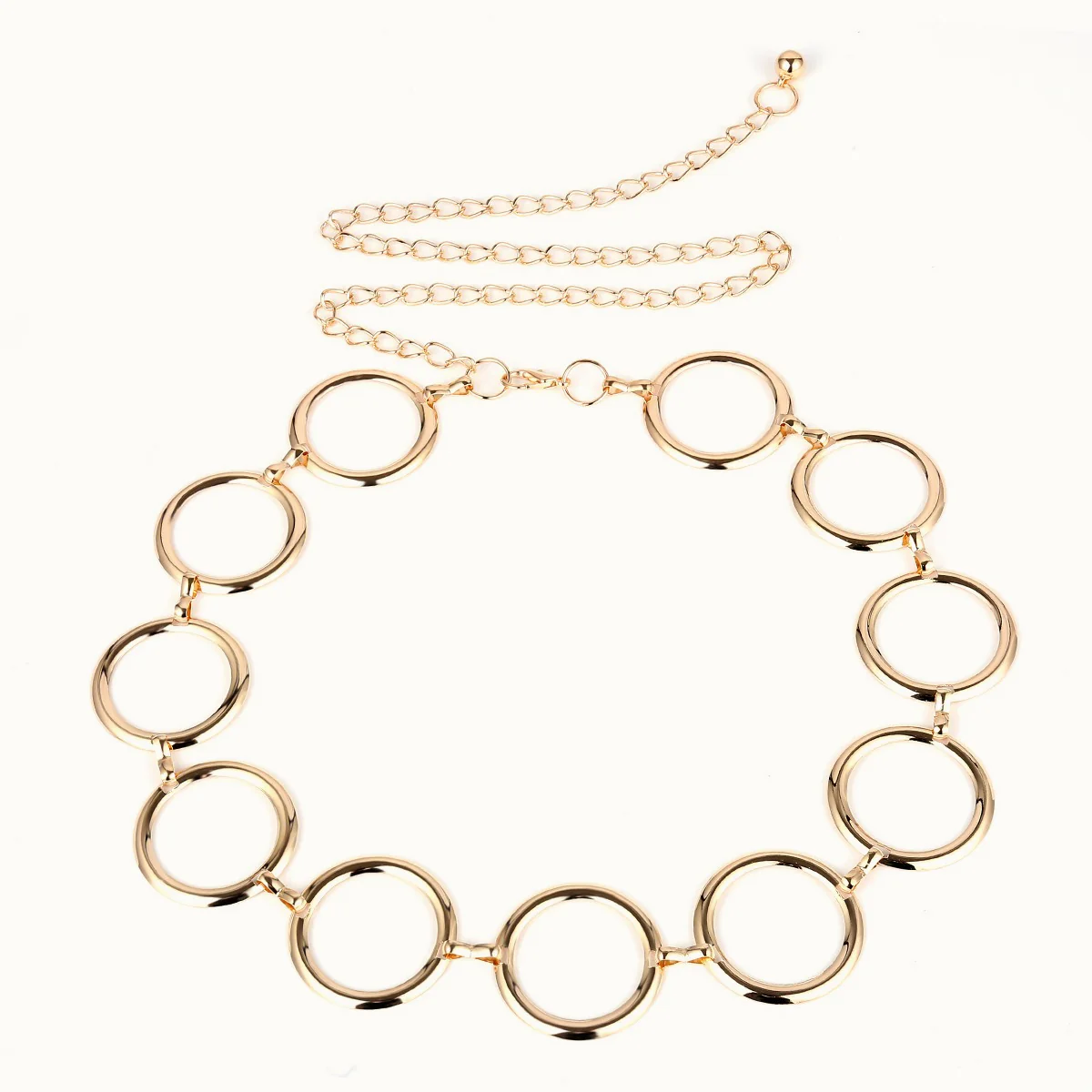 Geometric Large Ring Metal Waist Chain - Image 3