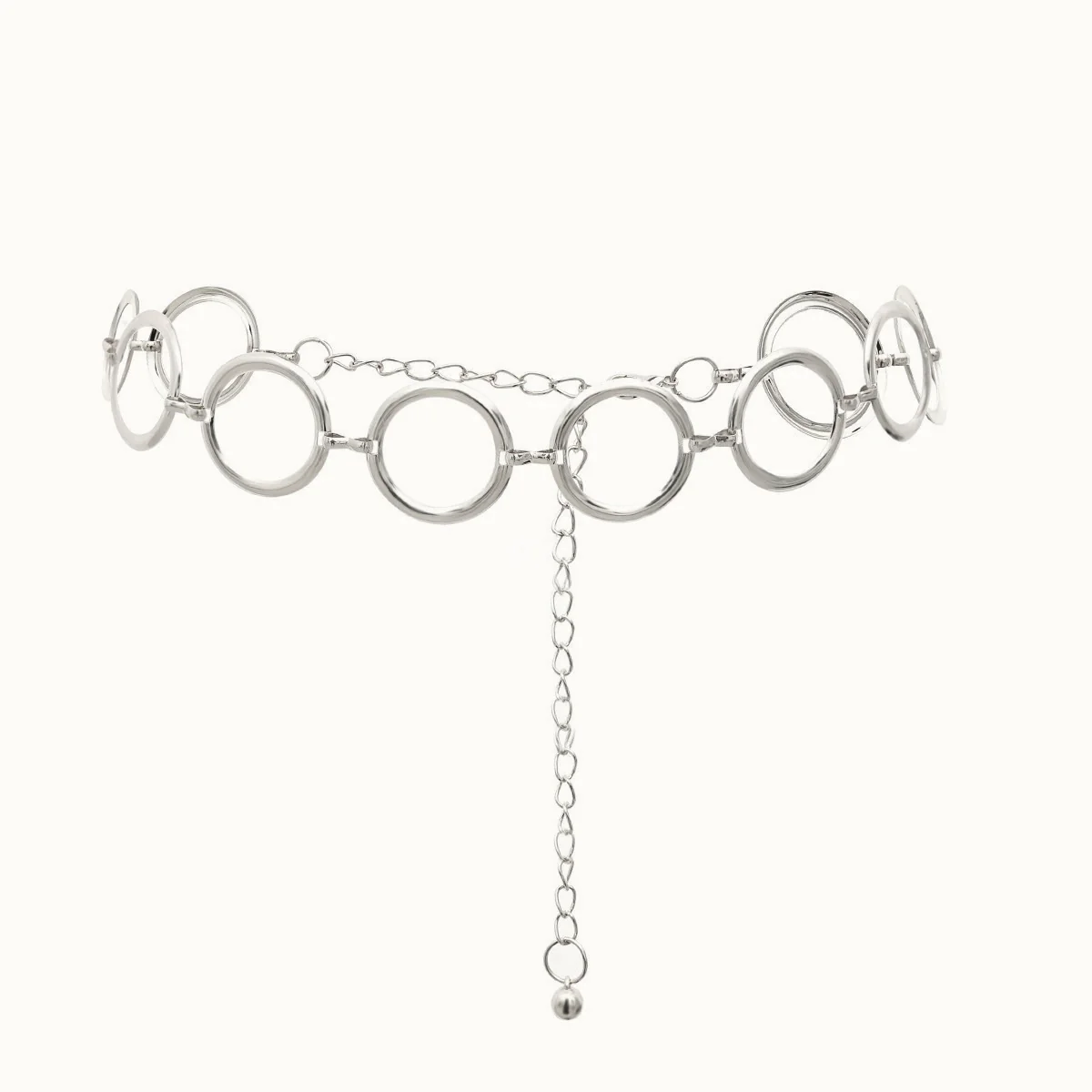 Geometric Large Ring Metal Waist Chain - Image 4