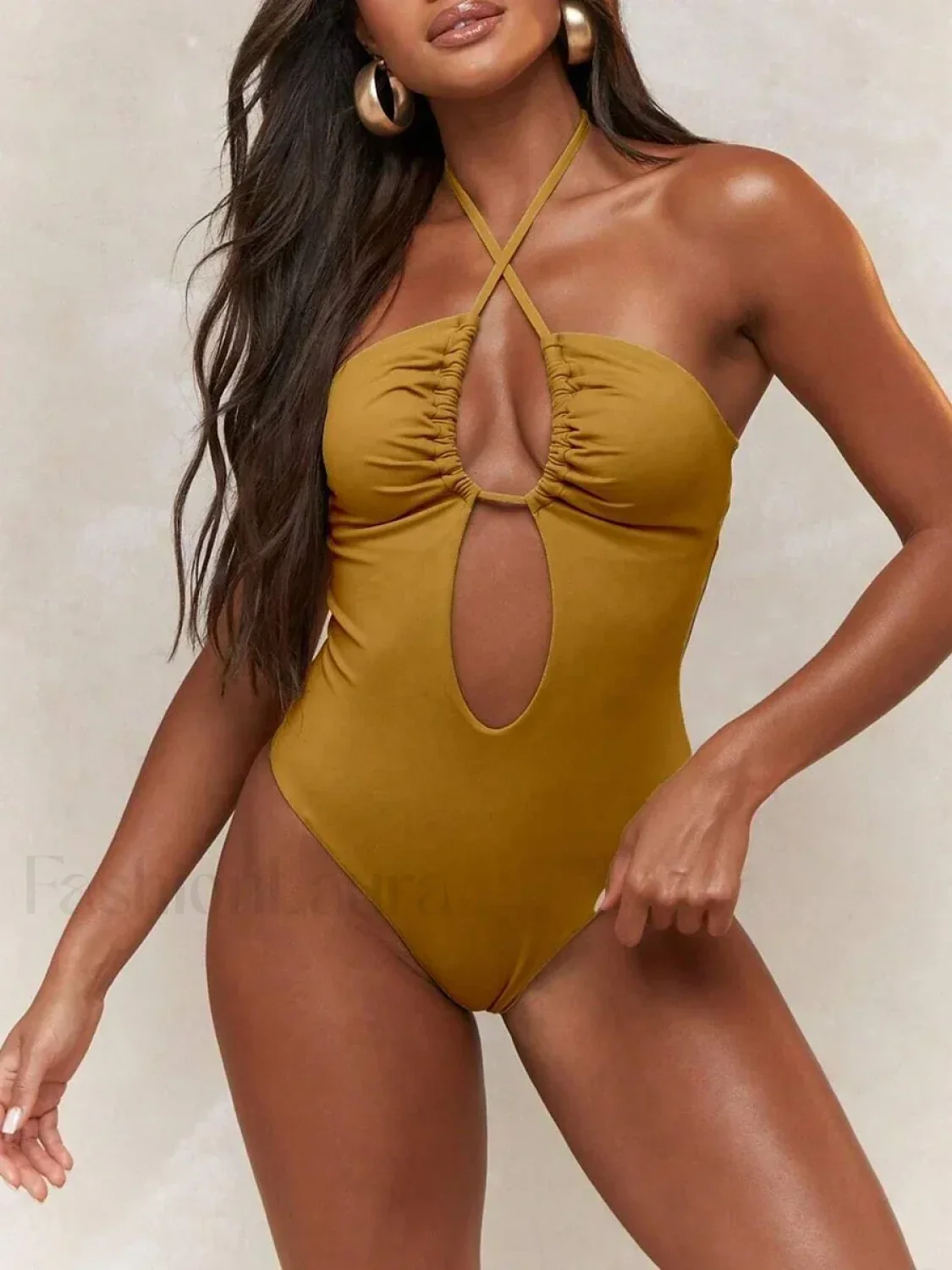 Halter Bandeau Sexy One Piece - Image 4
