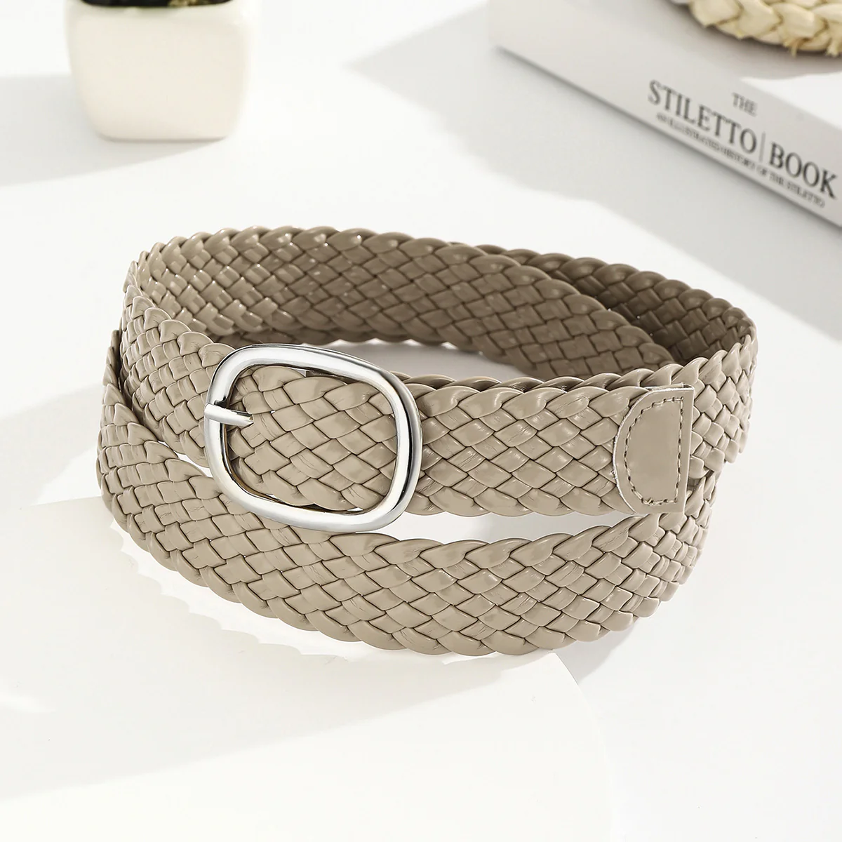 Handmade Woven Patent Leather Belt - Image 10