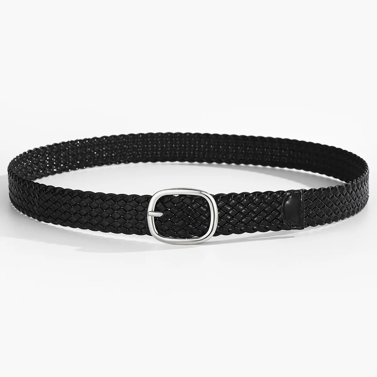 Handmade Woven Patent Leather Belt - Image 5