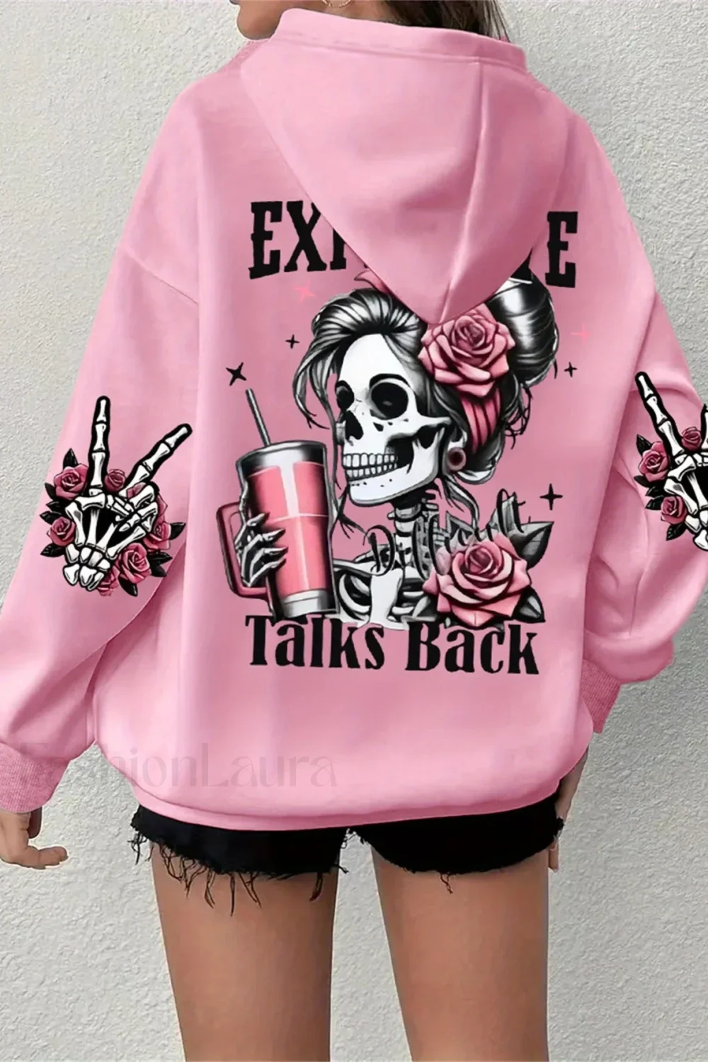 Harajuku Loose Fit Fleece Hoodie - Image 2