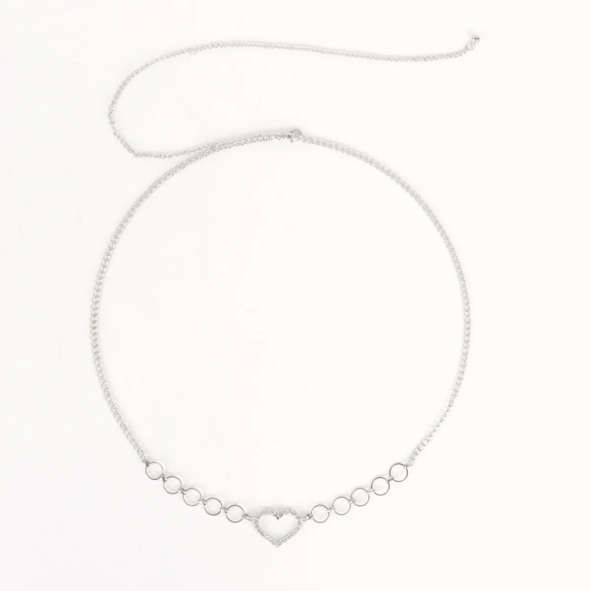 Heart Rhinestone Sparkle Chic Waist Chain - Image 5