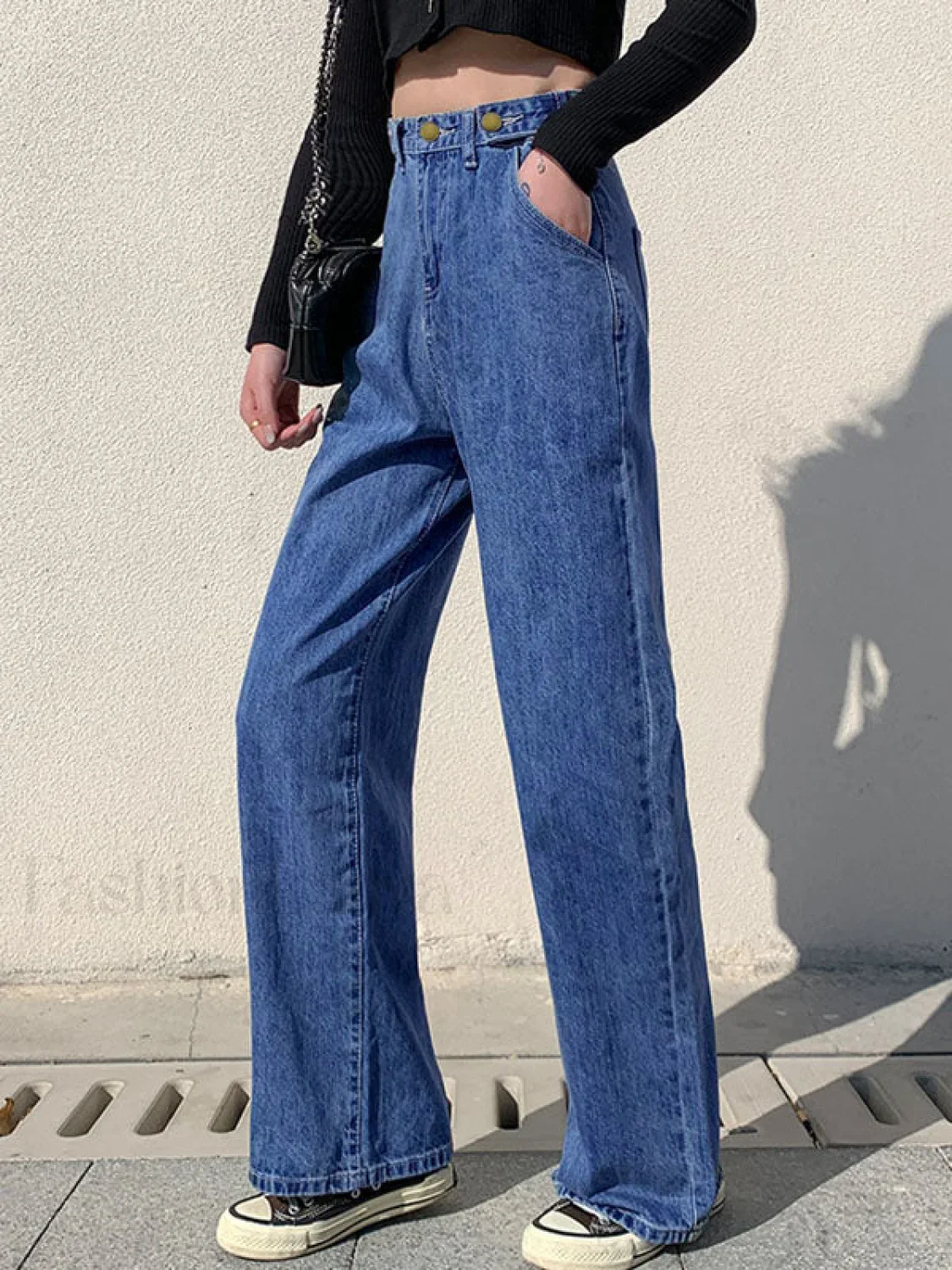 High Waist Baggy Boyfriend Jeans - Image 23
