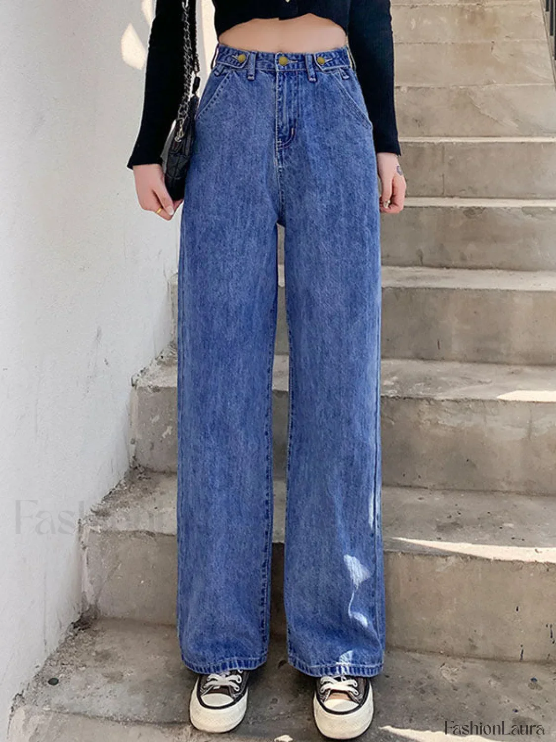High Waist Baggy Boyfriend Jeans - Image 34