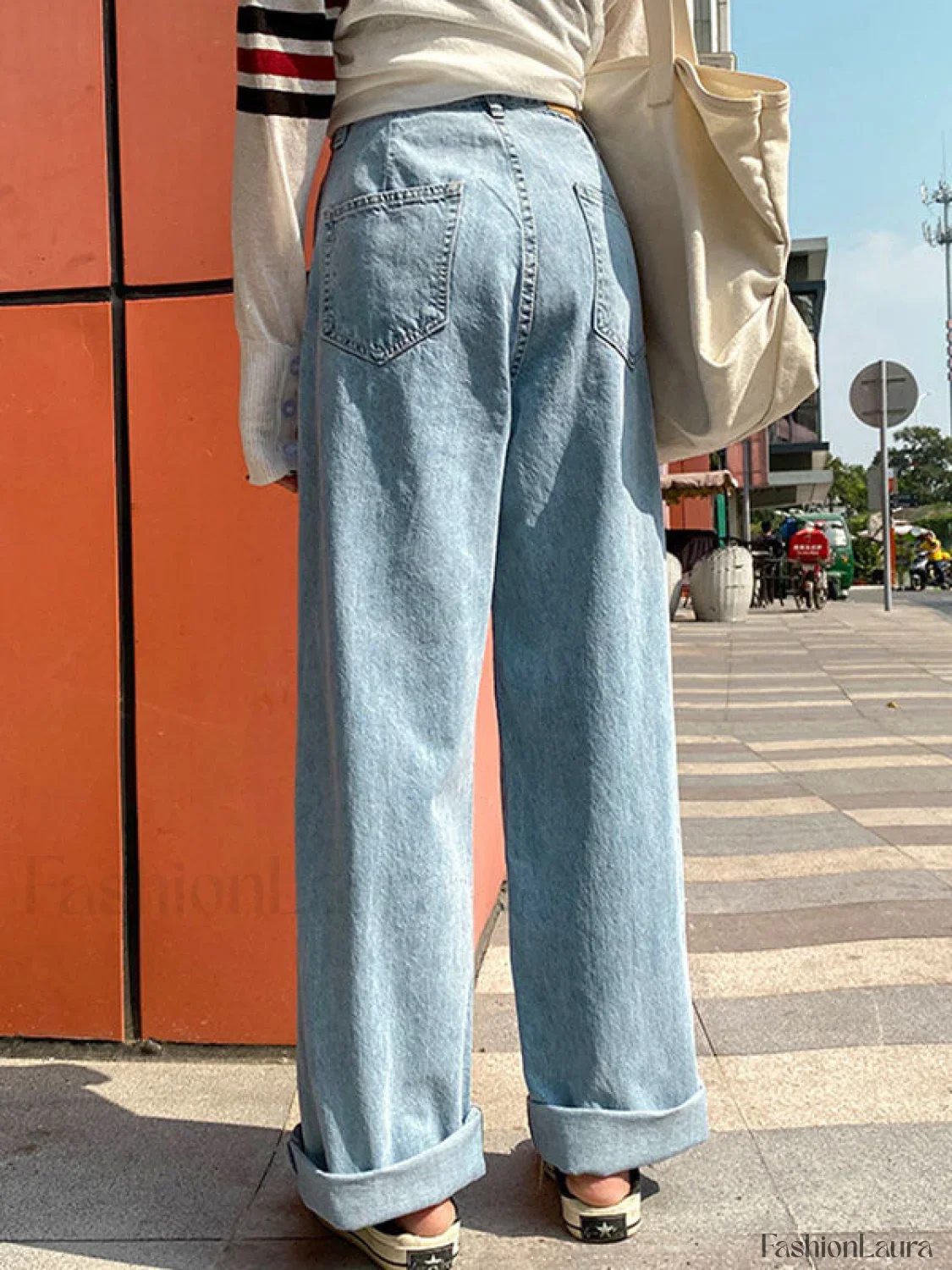 High Waist Baggy Boyfriend Jeans - Image 38
