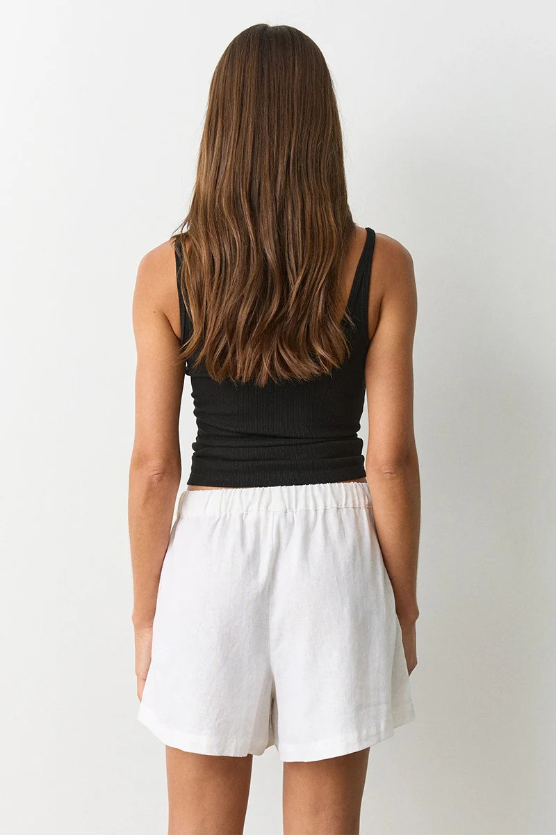 High Waist Drawstring Relaxed Fit Casual Shorts - Image 6