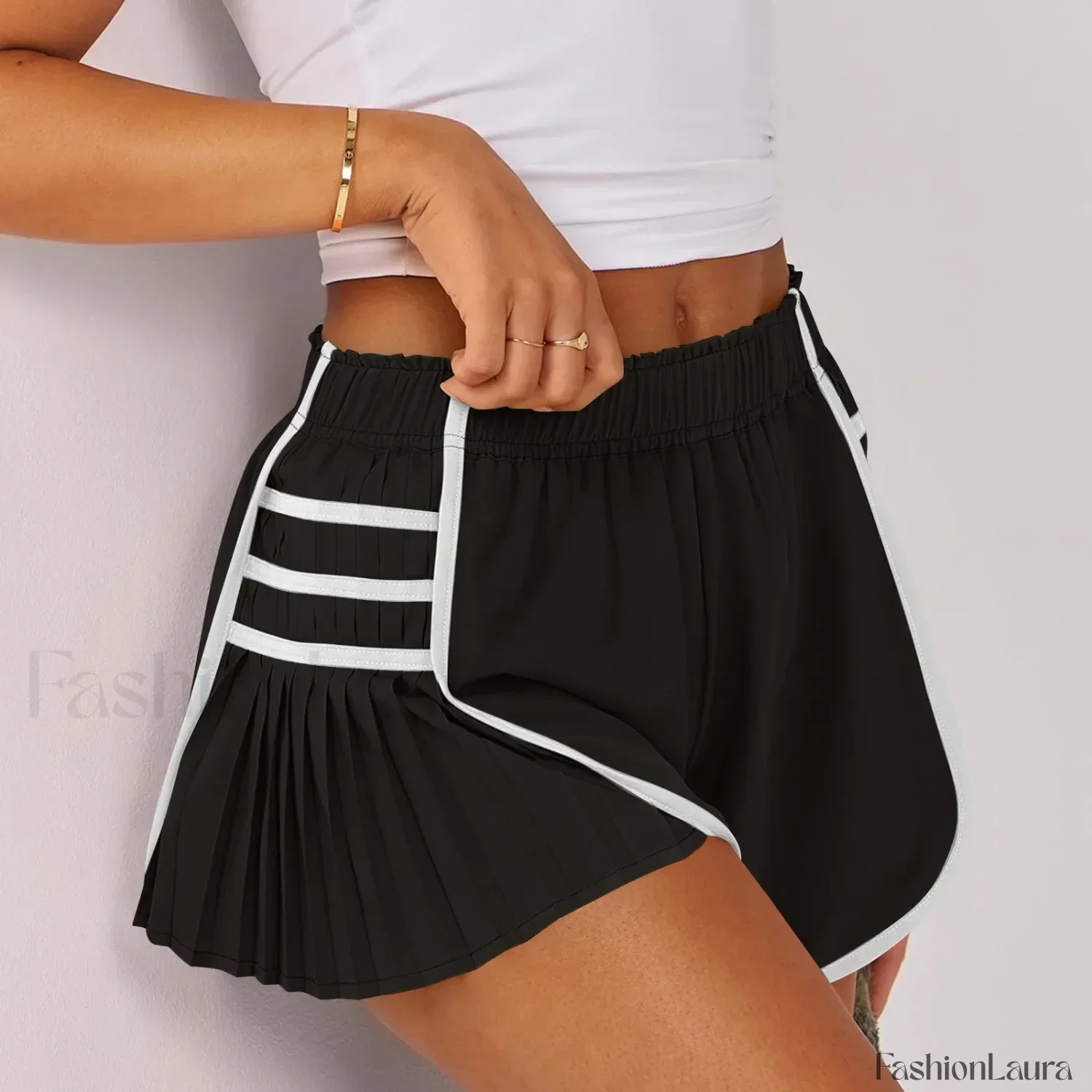 High Waist Sports Running Workout Yoga Quick Dry Gym Short - Image 12