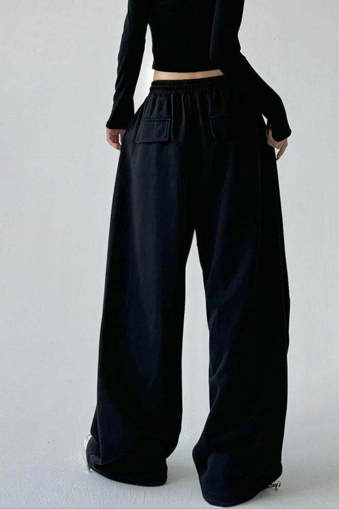 High Waist Sweatpants Knit Pants - Image 9