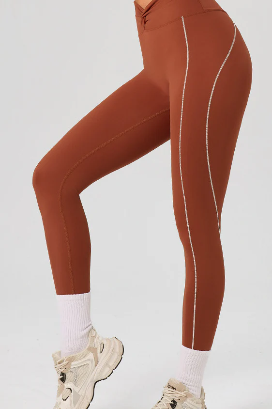 High Waist Twist Front Workout Leggings - Image 15