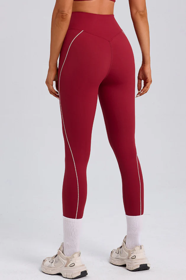 High Waist Twist Front Workout Leggings - Image 8