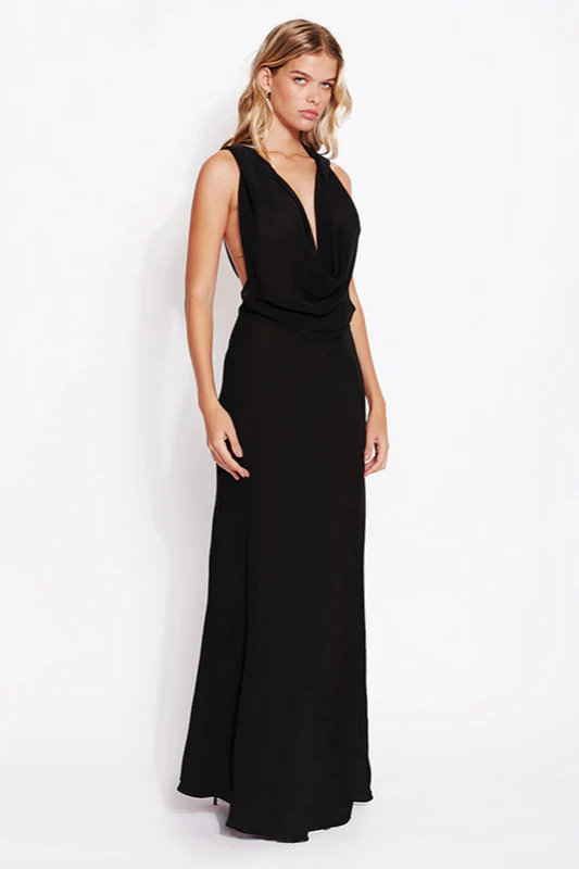 Hooded Deep V Backless Bodycon Dress - Image 3