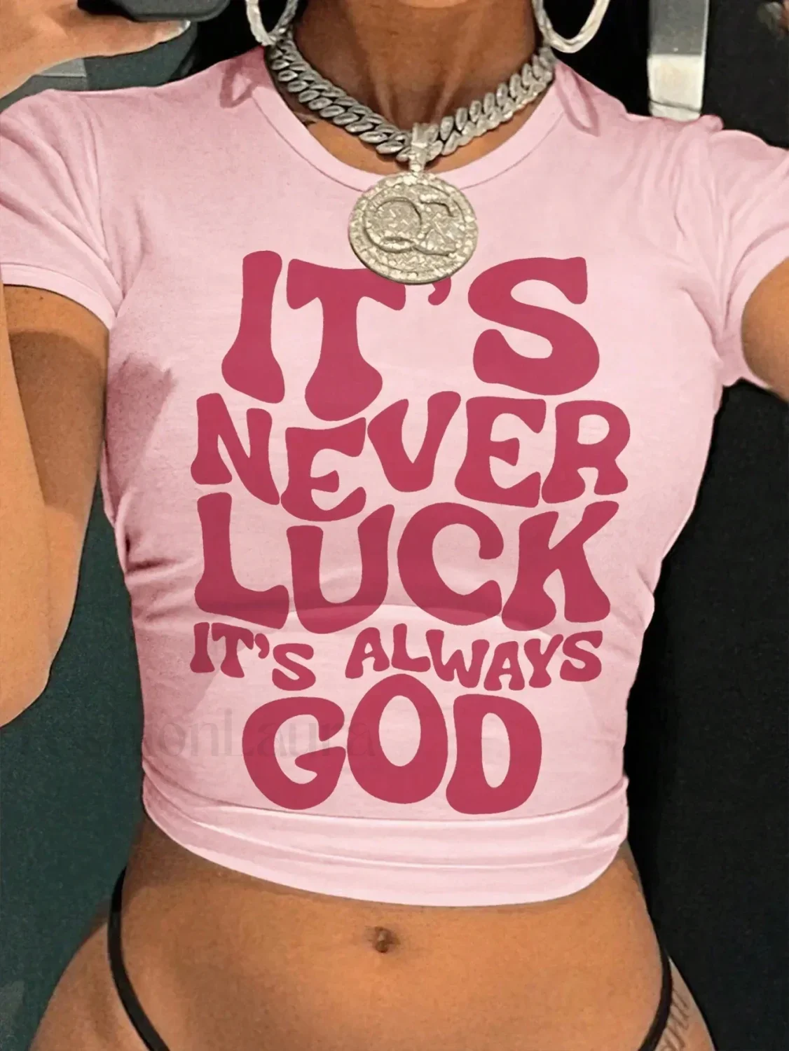 It's Never Luck Breathable Snugged T-Shirt - Image 2