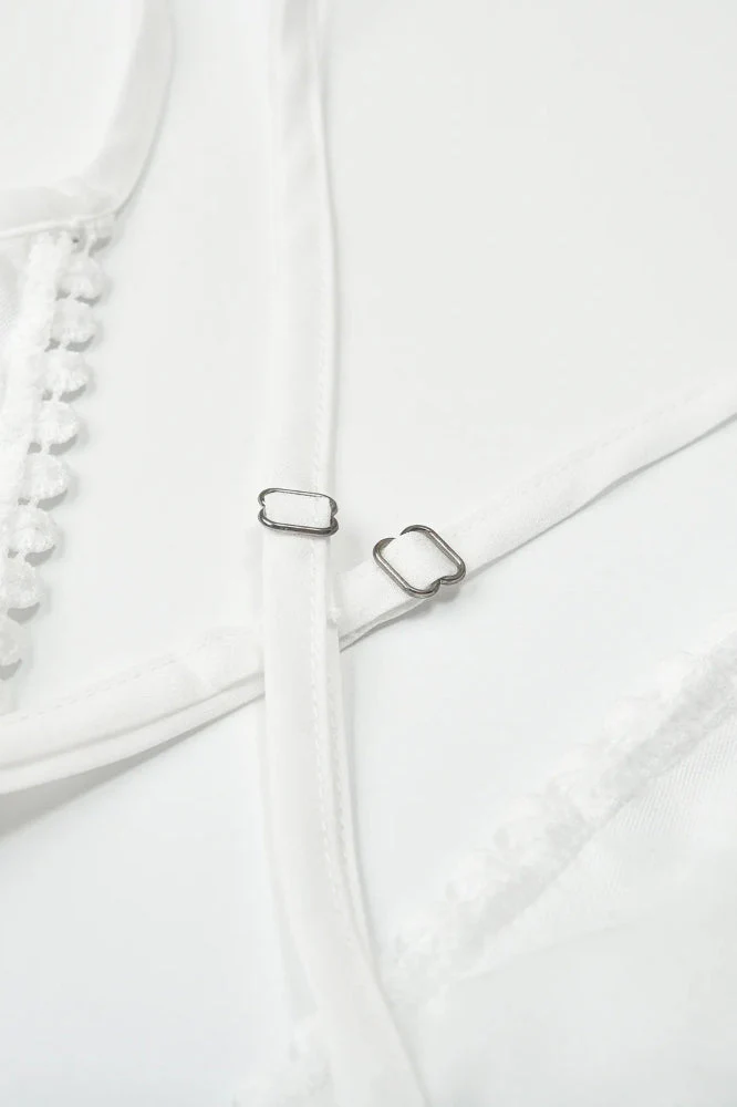 Lace Mesh Backless Boho Dress - Image 4