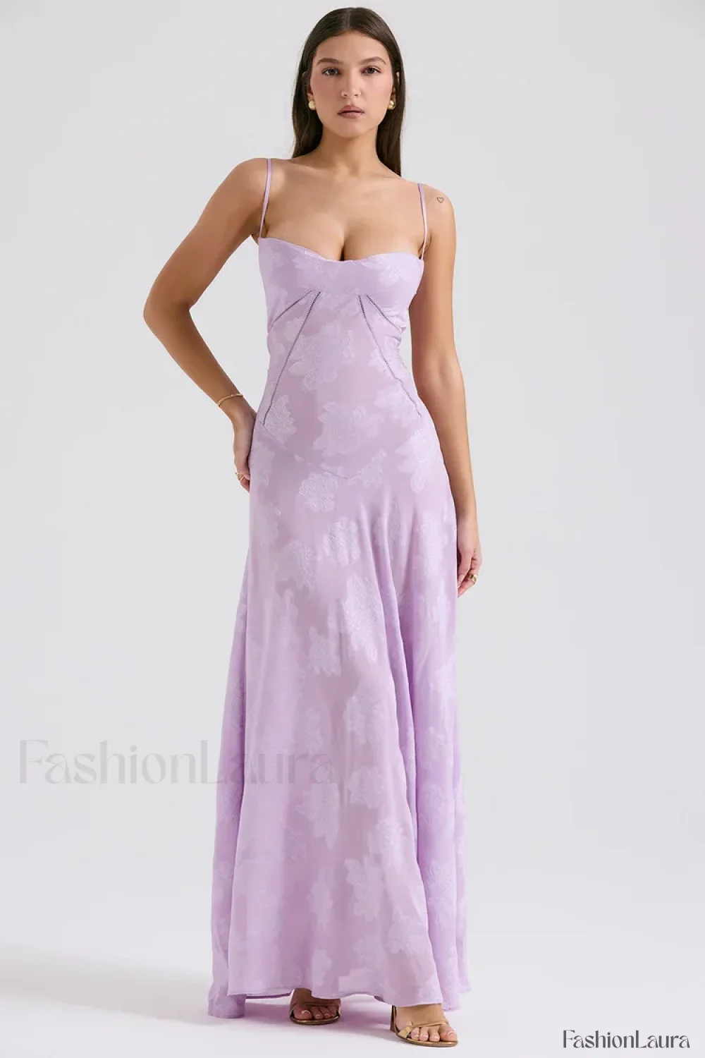 Lace-up Black Prom Maxi Dress - Image 15
