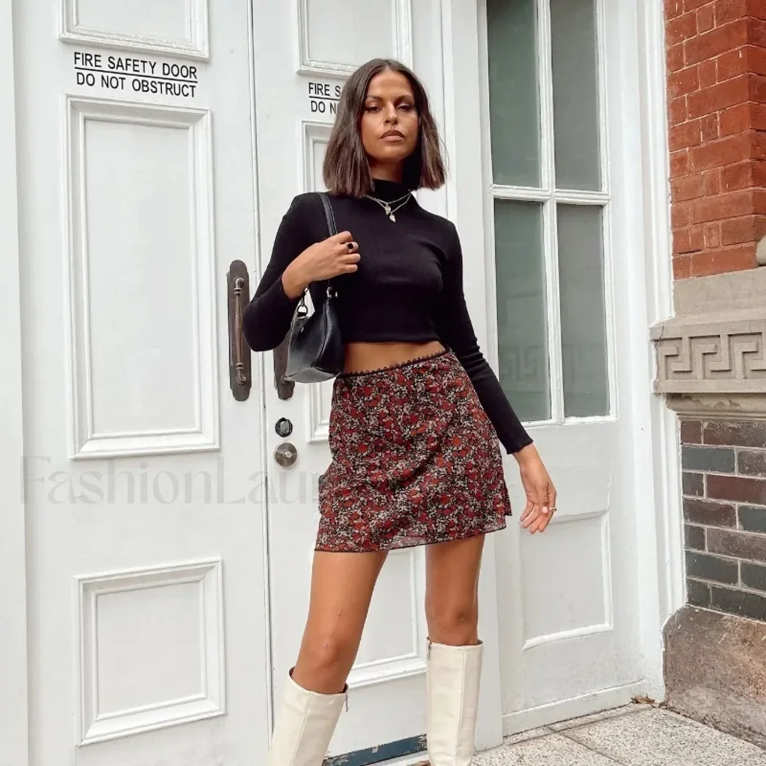 Leopard Printed Vintage Wrap Skirt - Image 4