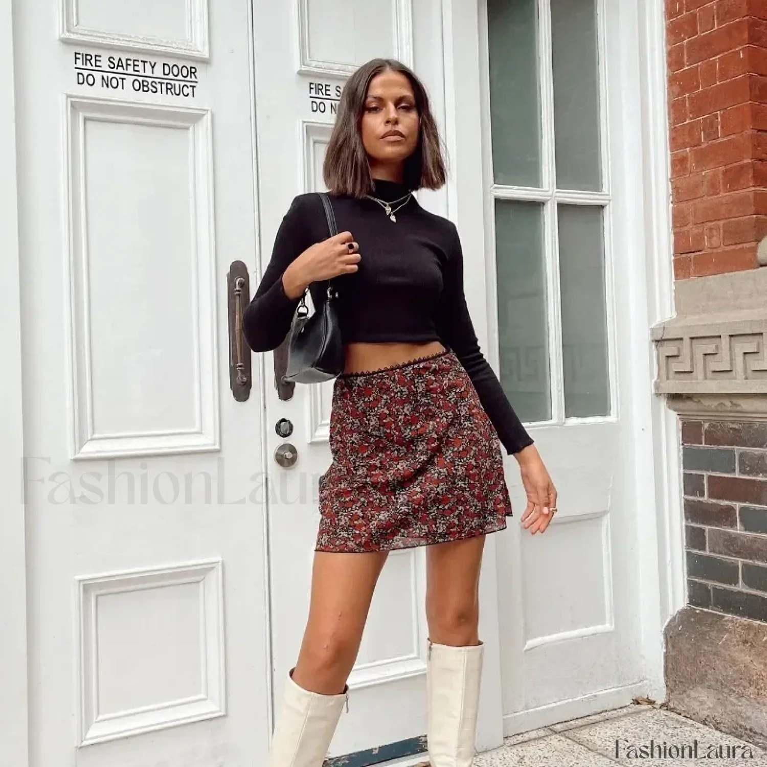 Leopard Printed Vintage Wrap Skirt - Image 5