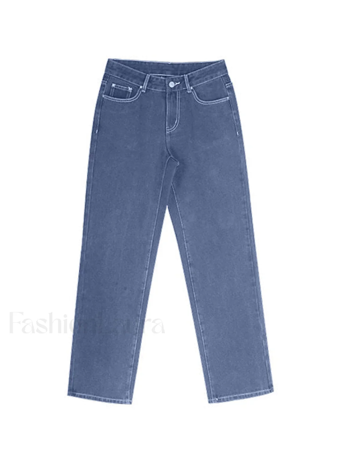 Light Wash Denim Boyfriend Jeans - Image 11