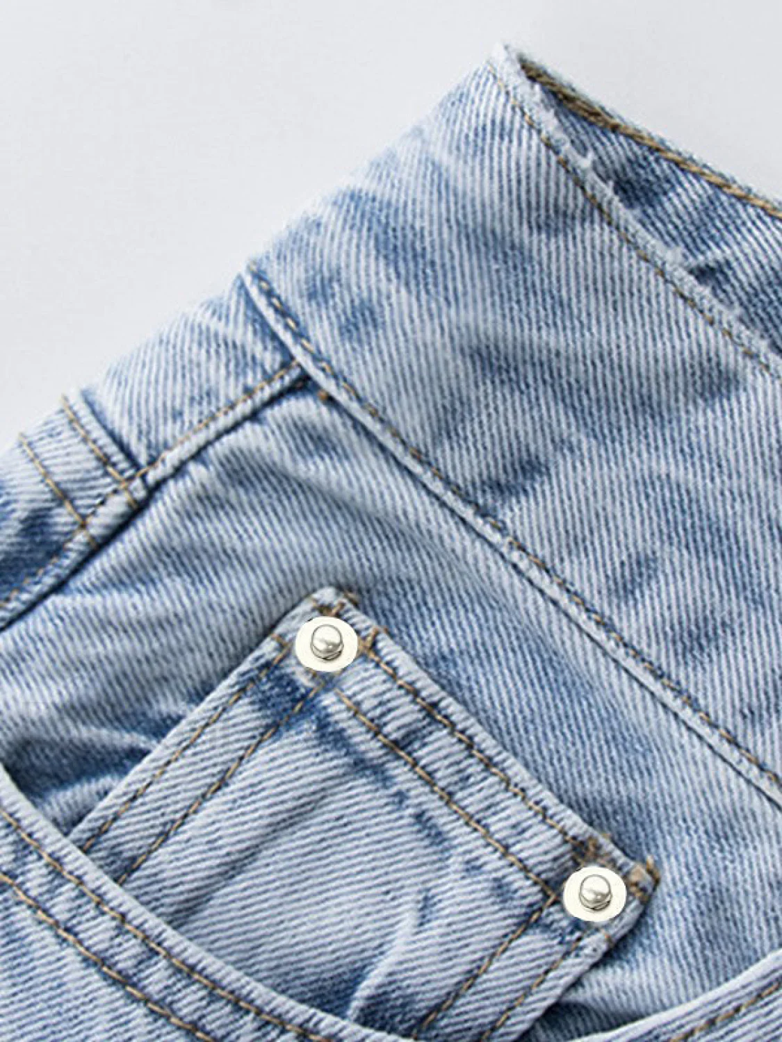 Light Wash Denim Boyfriend Jeans - Image 34