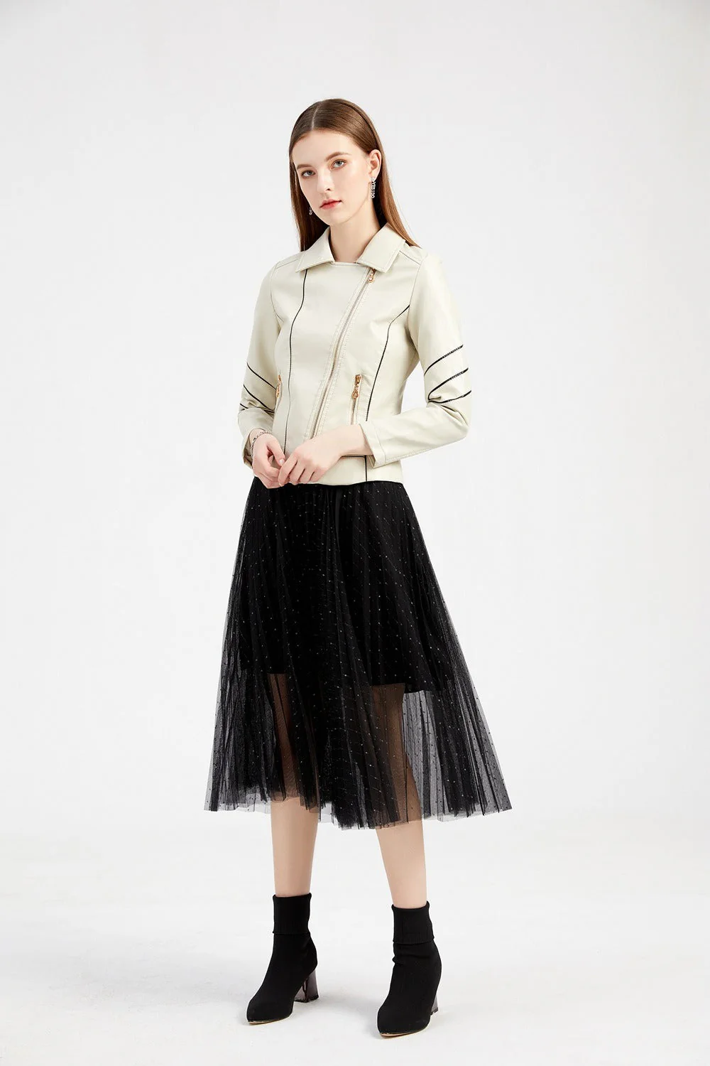 Lightweight PU Moto Jacket - Image 3