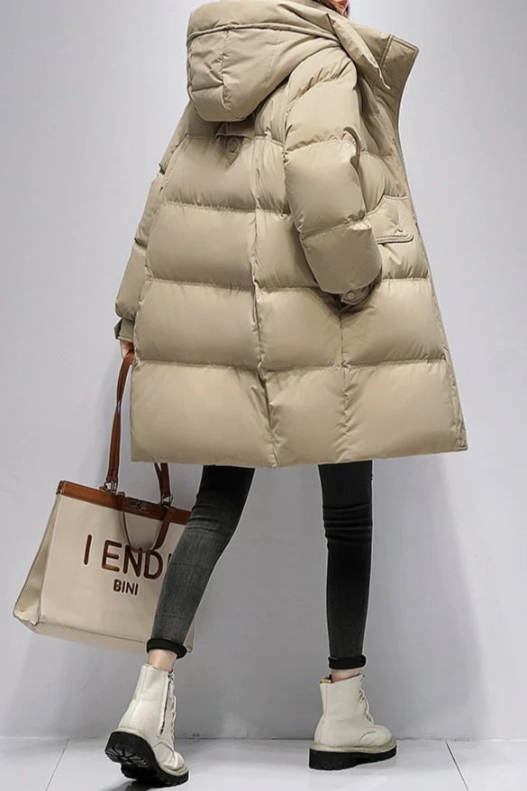 Long Oversize Insulated Puffer Jacket - Image 11