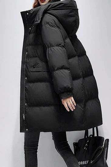 Long Oversize Insulated Puffer Jacket - Image 7