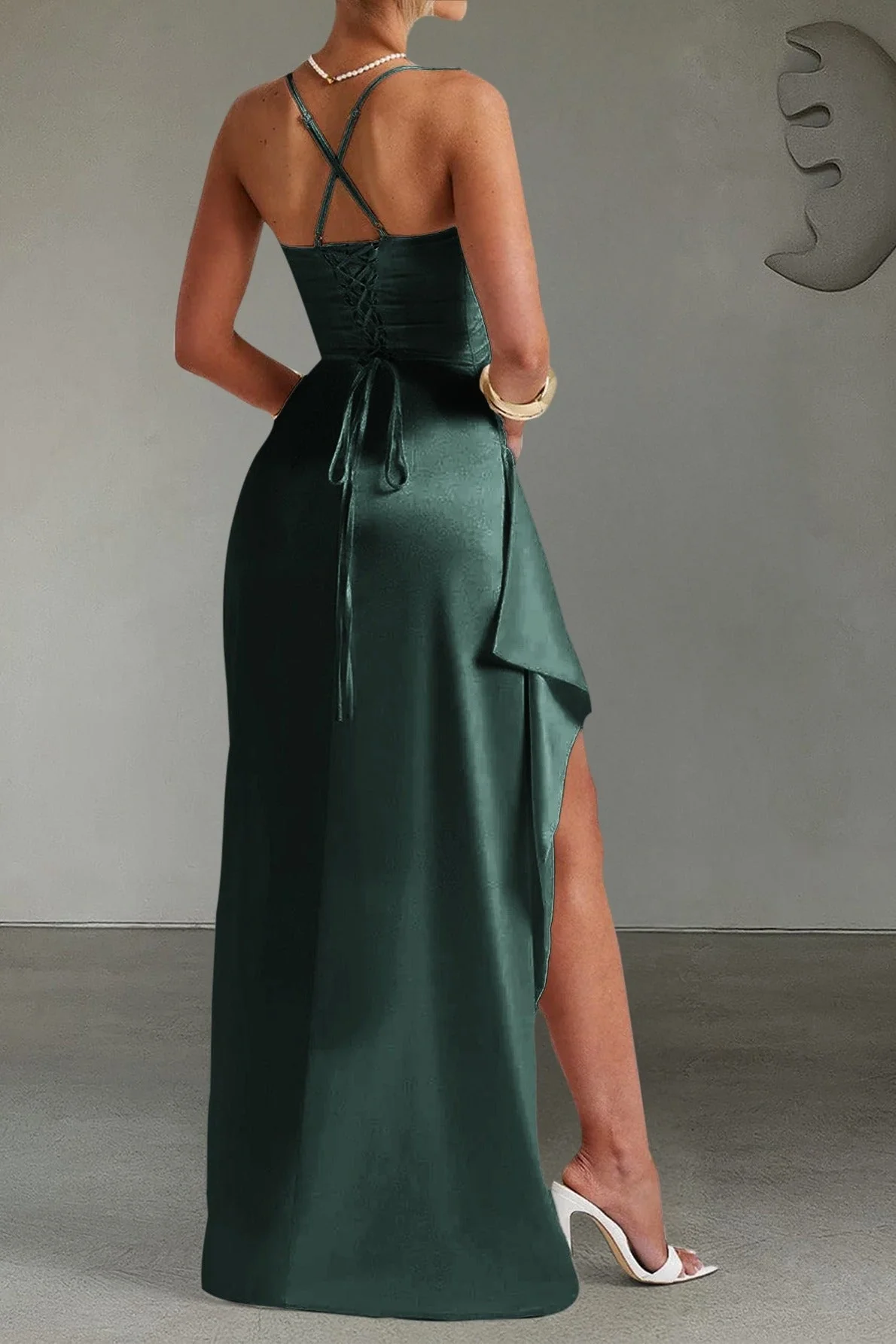 Long Slip Elegant Party Dress - Image 11