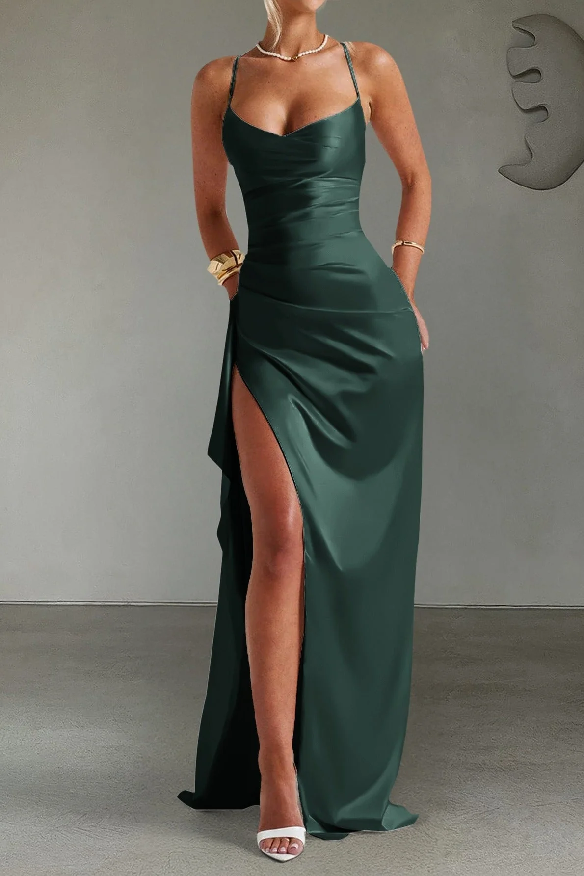 Long Slip Elegant Party Dress - Image 9