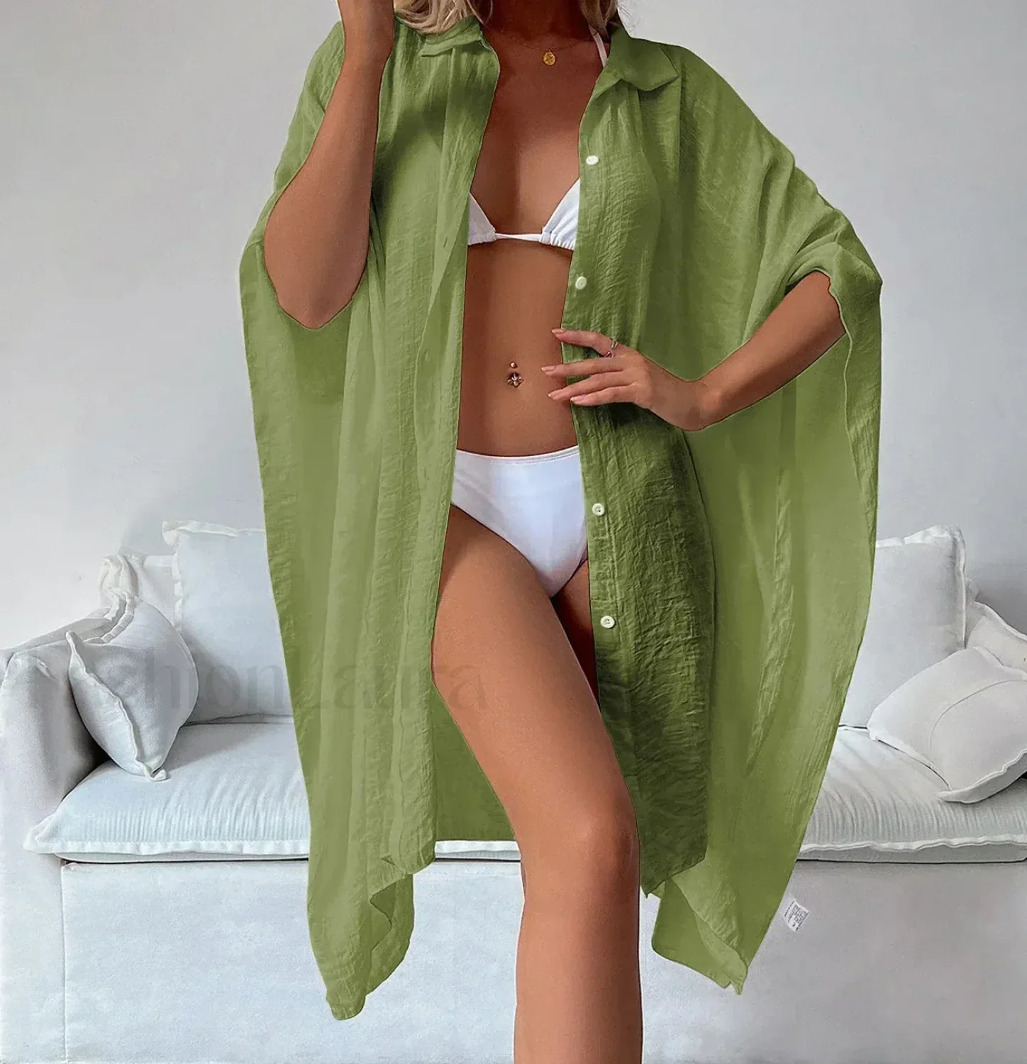 Loose Cardigan Sun Protection Cover Up - Image 14