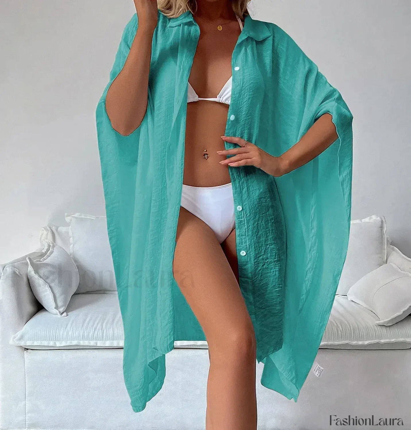 Loose Cardigan Sun Protection Cover Up - Image 22