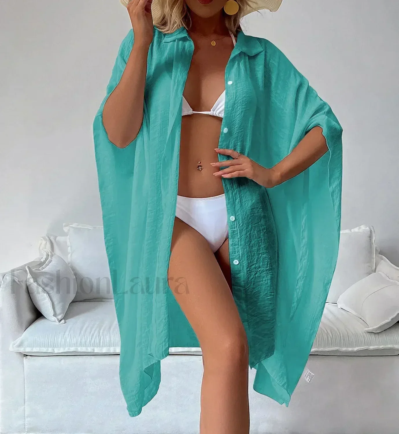 Loose Cardigan Sun Protection Cover Up - Image 4