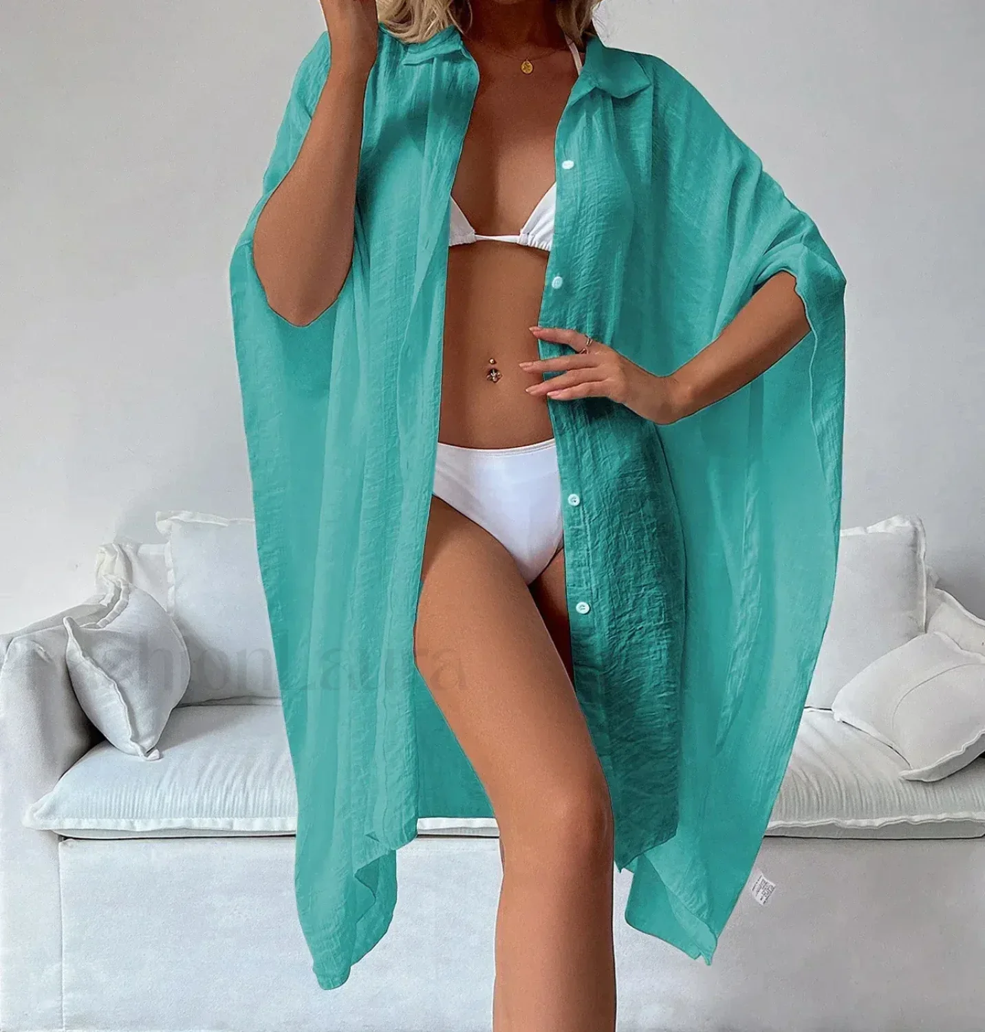 Loose Cardigan Sun Protection Cover Up - Image 6