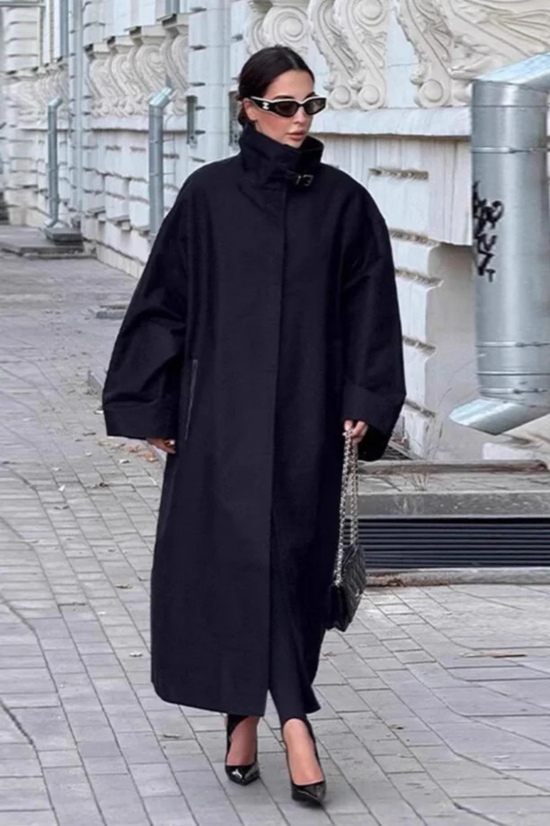 Lounge Slim Long Line Overcoat - Image 4