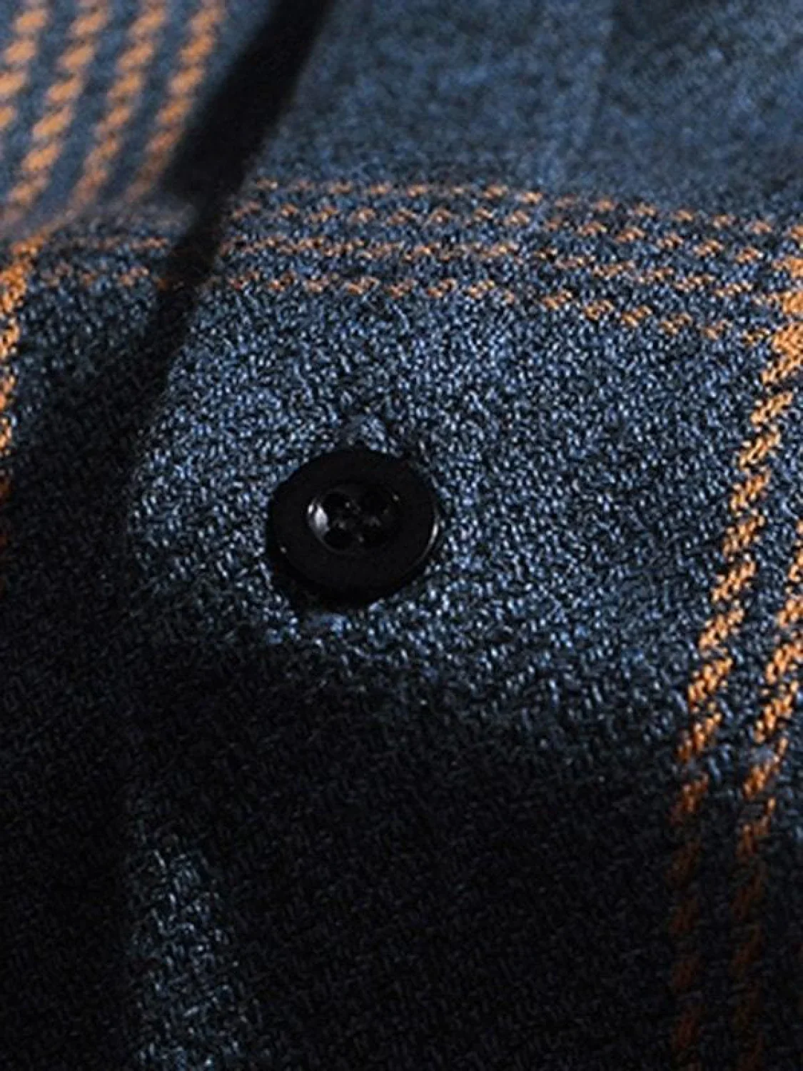 Men's Checkered Long Sleeve Button Shirt - Image 4