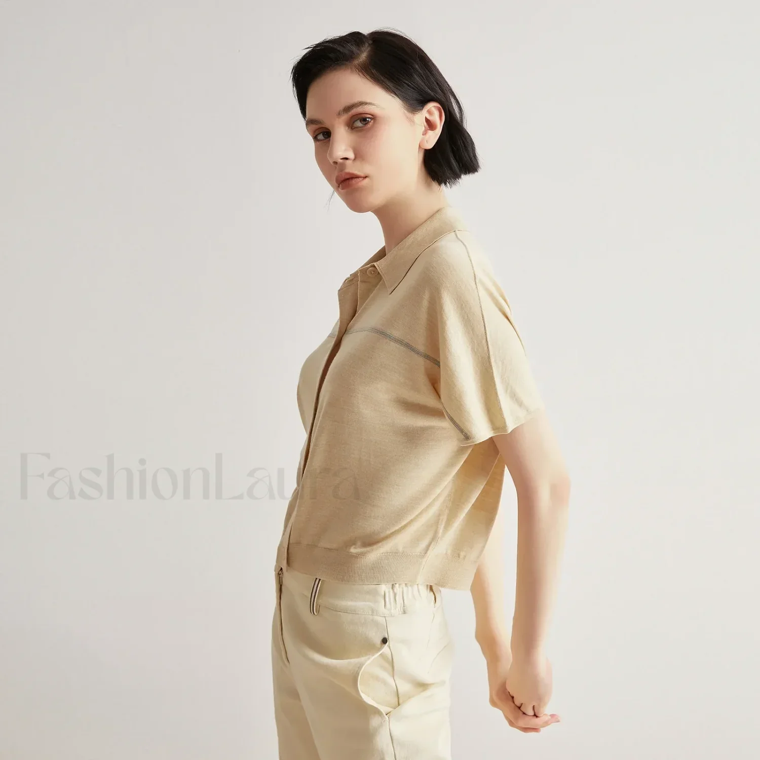 Merino Wool Silk High End T-Shirt - Image 3