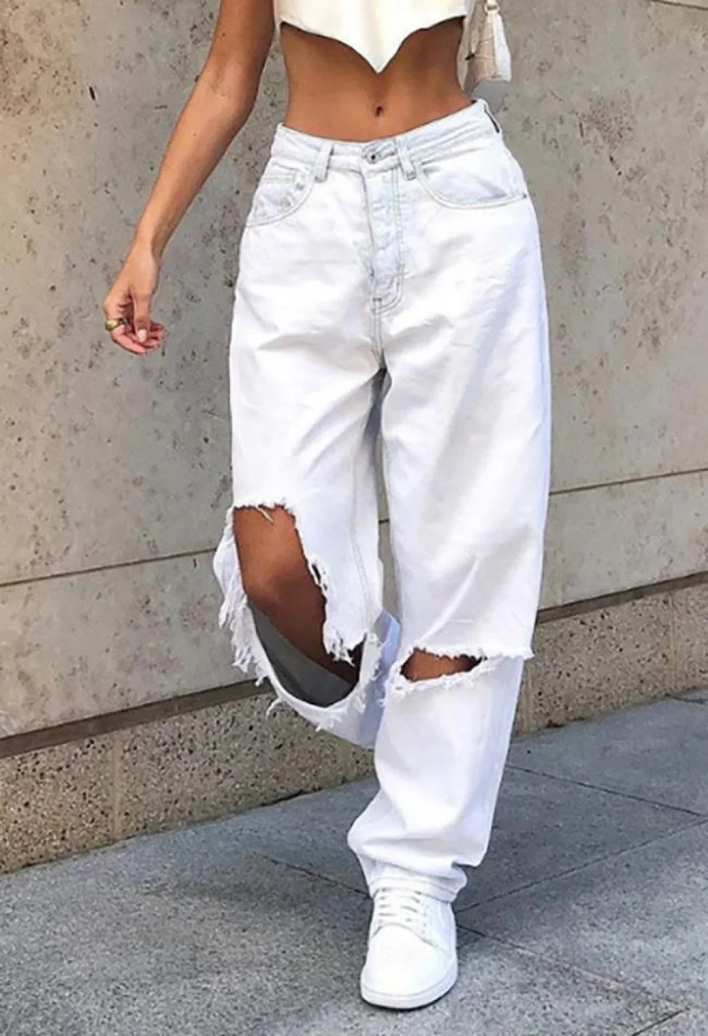 Mid Rise Extra Ripped Jeans - Image 8