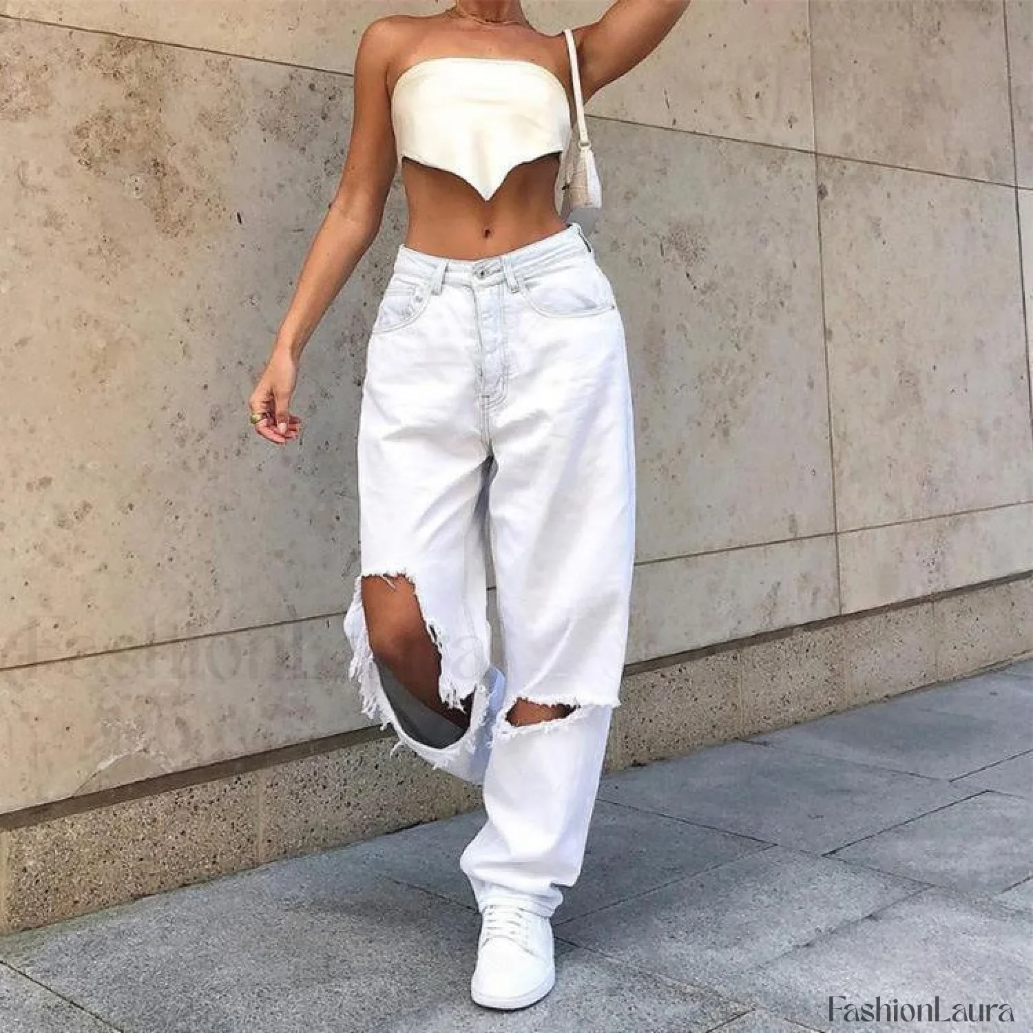 Mid Rise Extra Ripped Jeans - Image 9