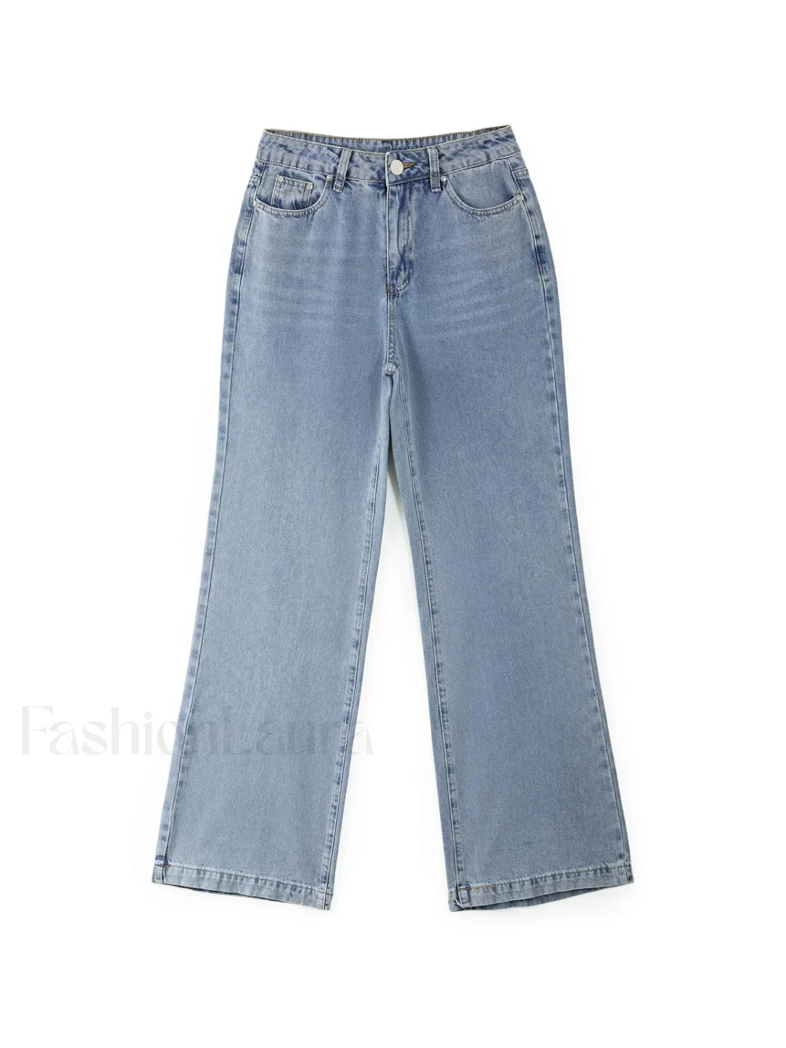 Mid Waist Washed Boyfriend Jeans - Image 11