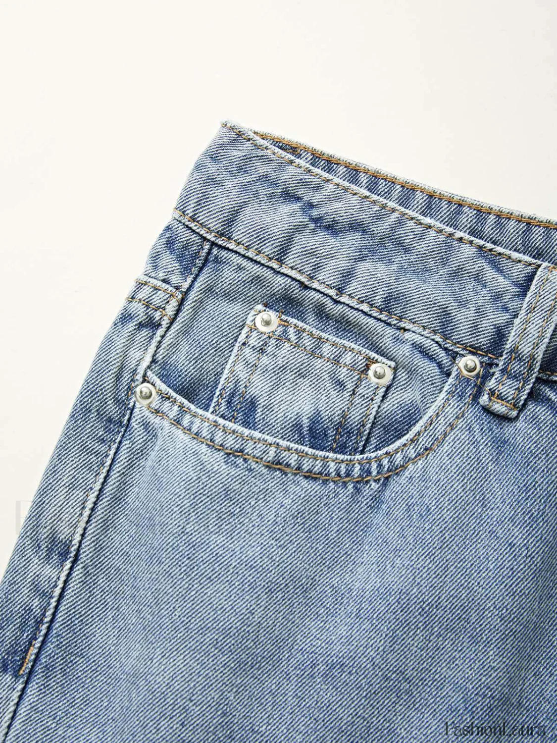 Mid Waist Washed Boyfriend Jeans - Image 36