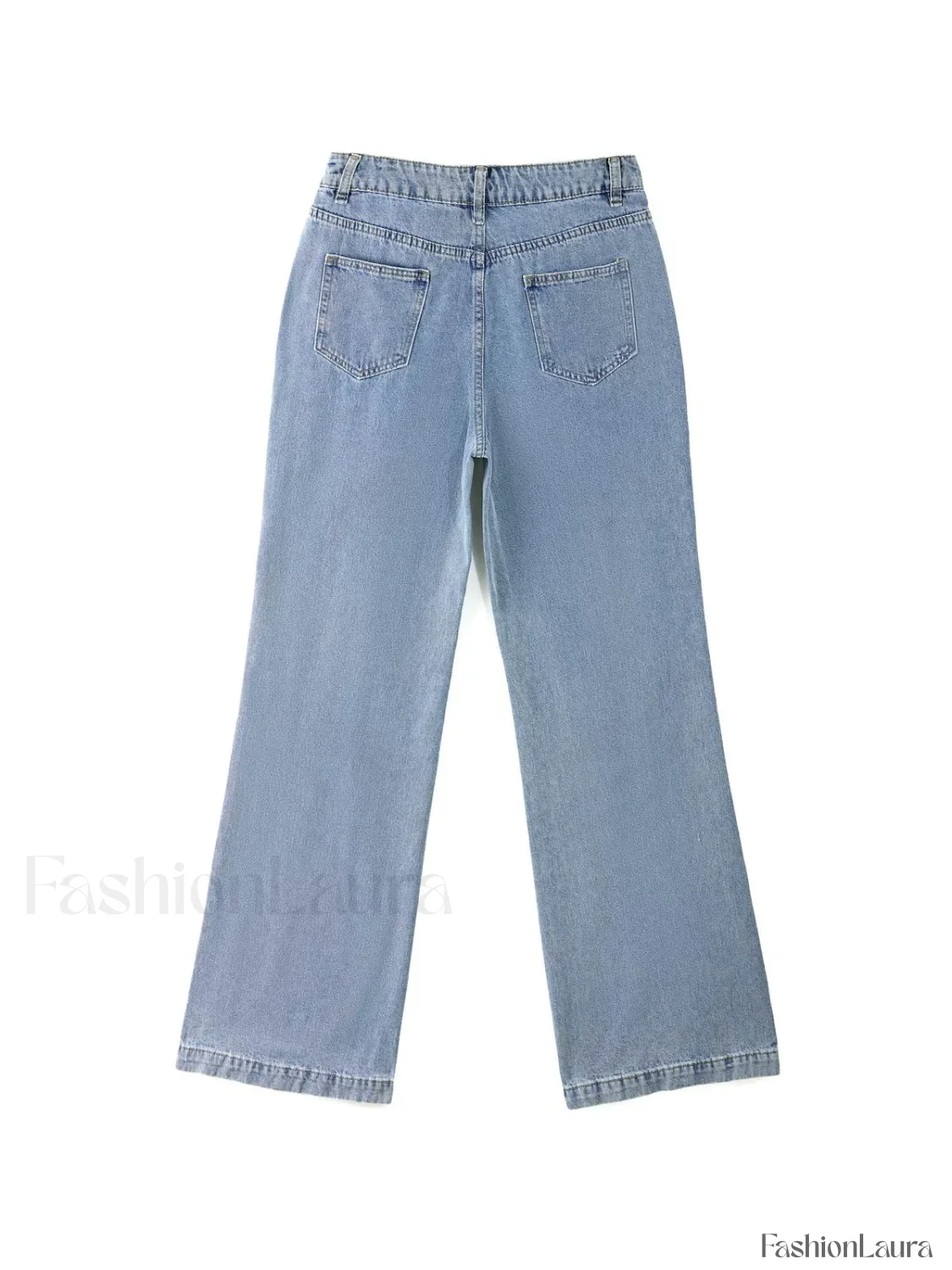 Mid Waist Washed Boyfriend Jeans - Image 37